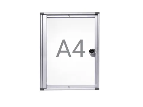 Binnenvitrine wand MAULextraslim whiteboard 1xA4 met slot