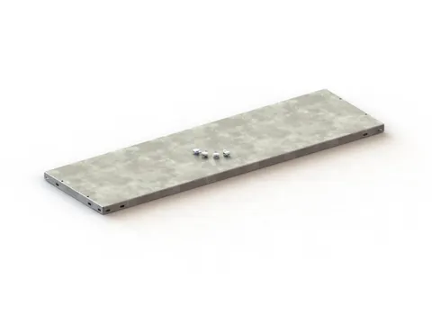 legbord,v. inhaakstelling,BxD 1000x300mm,vakl. 80kg,m. lengtekanaal