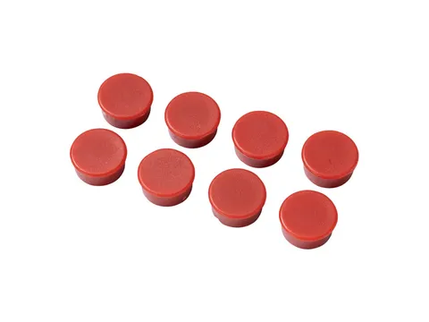 Magneten Millex 15mm rood set a 8 st.
