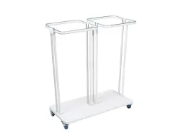 Afvalbak Combo 2x60 liter Wit Saekko Boy