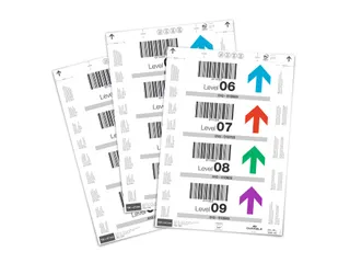Papieren inserts voor documenthouders 150x67mm (80 kaartjes) - 2