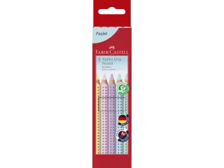 Kleurpotlood Faber-Castell Jumbo Grip pastel etui 5 stuks - 1