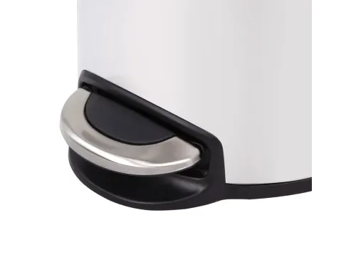 Serene pedaalemmer 20 liter met metalen Binnenemmer Wit