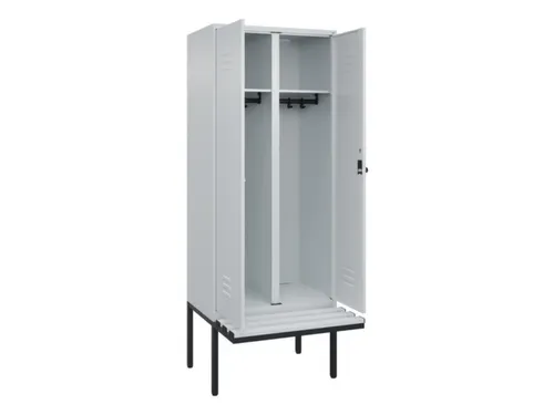 locker voor scheiding van kleding,HxBxD 2120x800x815mm,2vak