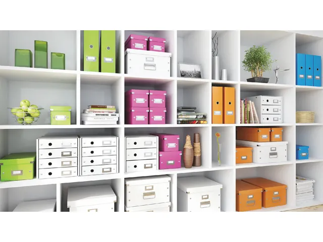 Tijdschriftcassette Leitz Wow Click & Store Blauw 77% gerecycled karto