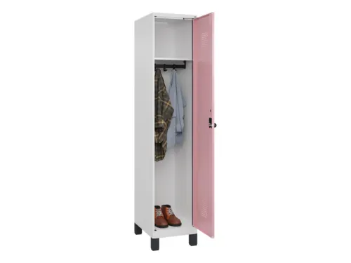locker,HxBxD 1950x400x500mm,1vak,vak B 400mm,draaigrendel,voeten