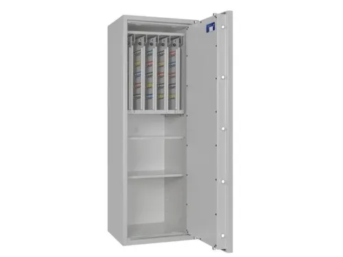sleutelkluis,HxBxD 1400x500x420mm,400haak,legborden,romp RAL7035