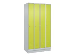 locker,HxBxD 1950x1000x500mm,4vak,vak B 250mm,cil.-slot,sokkel
