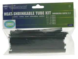 Set Thermische Krimpkousen - 40 Stuks - Zwart - 1