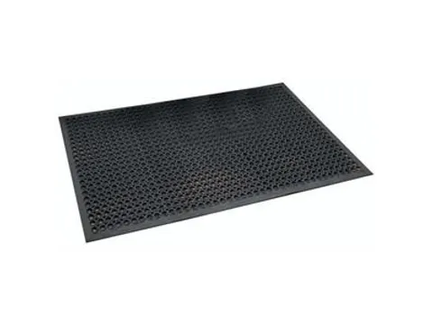 werkplekmat,mat,HxLxB 12,7x1520x910mm,rubber,geperforeerd,antislip