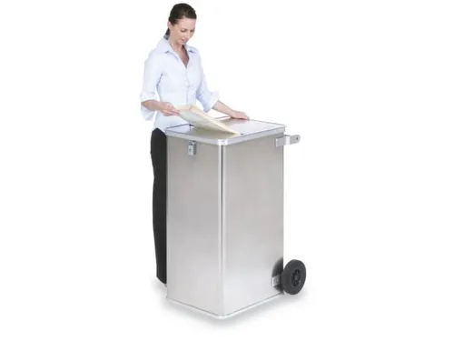 Dossierafvalbak 240 Liter Aluminium 1010x575x690mm