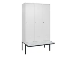 locker voor scheiding van kleding,HxBxD 2120x1200x815mm,3vak
