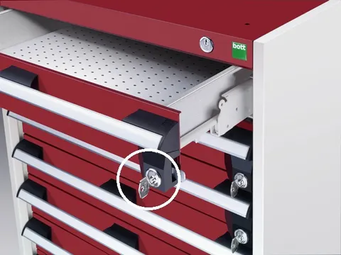 OUTLET bott Enkelvoudig slot cubio voor lade voor ladekast