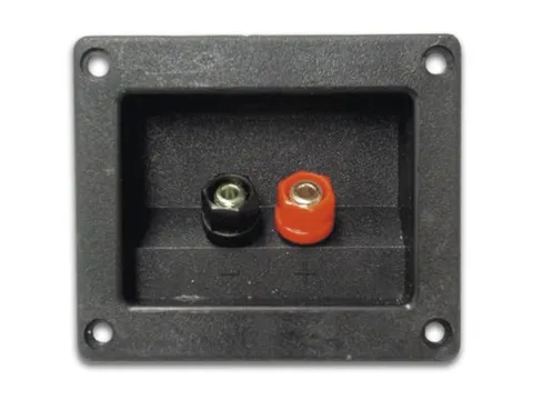 Luidsprekeraansluiting - Rechthoekig - Vernikkeld