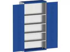 kast met geperforeerde platen,HxBxD 2000x1050x400mm,4xStalen bodem