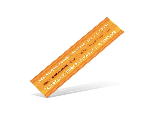 Lettersjabloon Standardgraph H-profiel vetgedrukt, recht 3,5mm