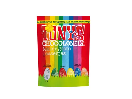 Chocolade Tony's paaseitjes pouch zak 230 gram