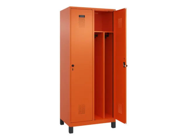 locker voor scheiding van kleding,HxBxD 1950x800x500mm,2vak