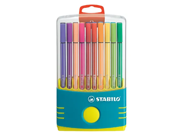 Viltstift Stabilo 68 Box Turquoise 20Stuks Assorti