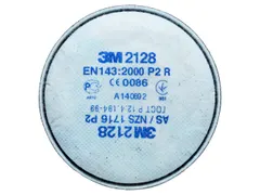 3M 2128 stoffilter, merkspecifieke bajonetaansluiting, per 10 paar