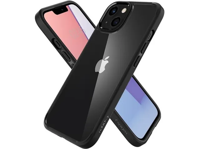Spigen Case ACS03523 iPhone 13 Ultra Hybrid mat zwart