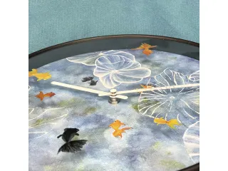 Wandklok Nextime dia 30cm blauw kunststof Pond - 6