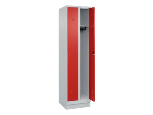 locker,HxBxD 1950x500x500mm,2vak,vak B 250mm,cil.-slot,sokkel