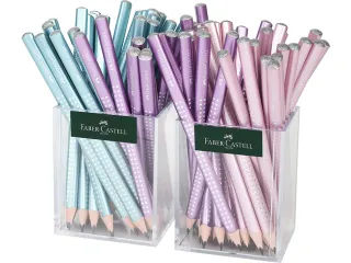 Potlood Faber-Castell Jumbo grip Sparkle 2 kokers elk 36stuks: rose me - 1