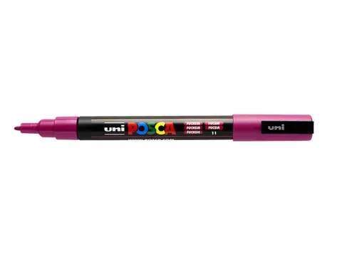 Verfstift Posca PC3M Fijne punt 0,9-1,3mm Fuchsia