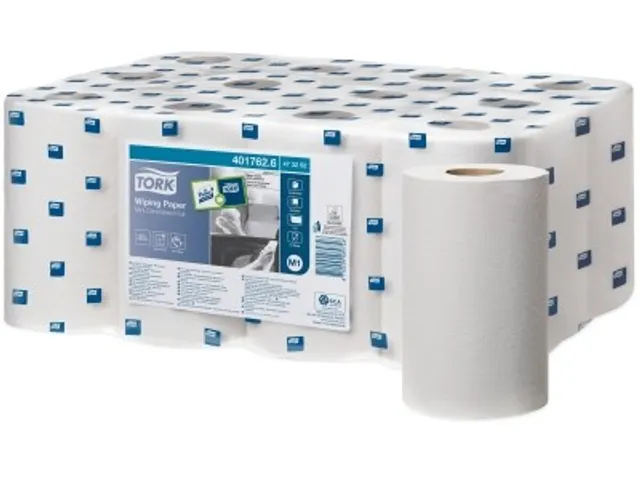 Tork 473252 Poetspapier M1 Mini Centerfeed Wit 1-laags Met Huls