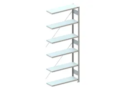 Inhaakstelling Aanbouwveld 2500x1006x336mm 6legbord 230kg