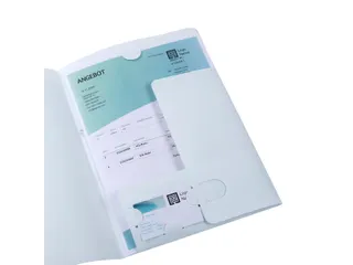 Offertemap Oxford A4 met insteektas 2 kleppen 0.5mm PP wit - 5