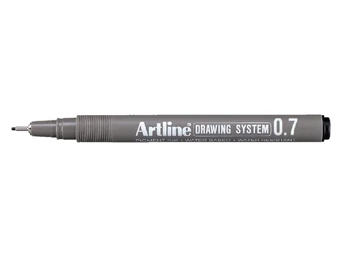 Fineliner Artline technisch 0.7mm zwart