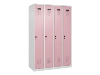 locker,HxBxD 1850x1200x500mm,4vak,vak B 300mm,draaigrendel - 3