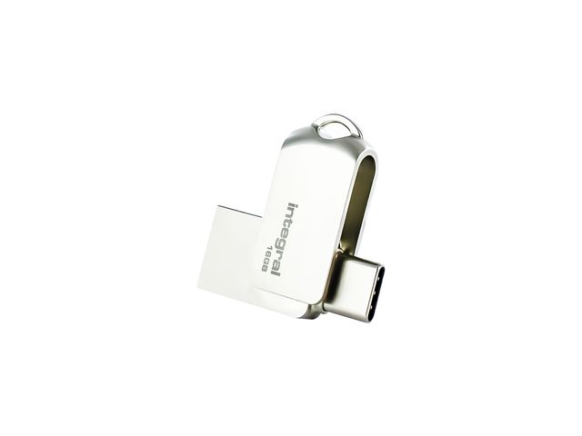 Clé USB DUAL 360 C Intégral 16 Go USB-C / USB-A sur