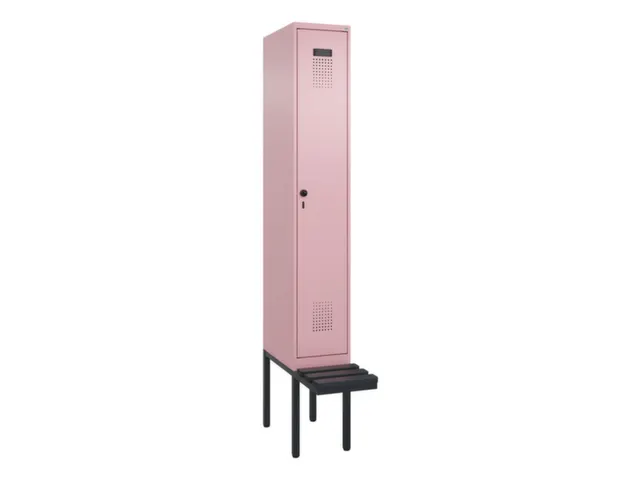 locker met bank,voor scheiding van kleding,HxBxD 2120x300x815mm,1vak