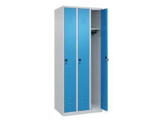 locker,HxBxD 1850x750x500mm,3vak,vak B 250mm,draaigrendel - 2