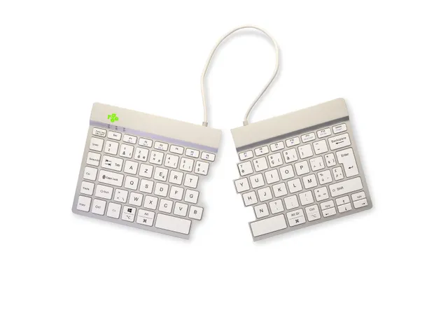 Split Break V2 ergonomisch toetsenbord Azerty BE Wit draadloos