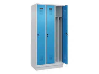 locker voor scheiding van kleding,HxBxD 1950x900x500mm,3vak - 1