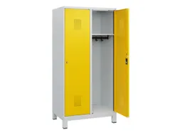 schoollocker,HxBxD 1630x800x500mm,2vak,vak B 400mm,cil.-slot,voeten