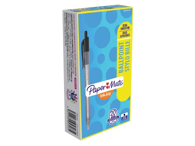 Balpen Paper Mate Inkjoy 100RT medium zwart