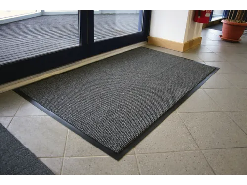schoonloopmat,HxLxB 7x1800x1200mm,zwart/staal