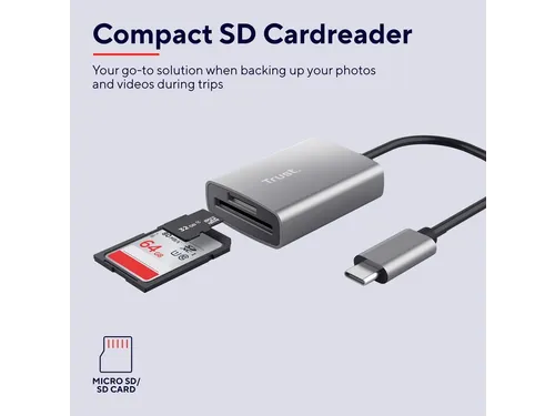 Kaartlezer micro SD Trust Dalyx USB-C