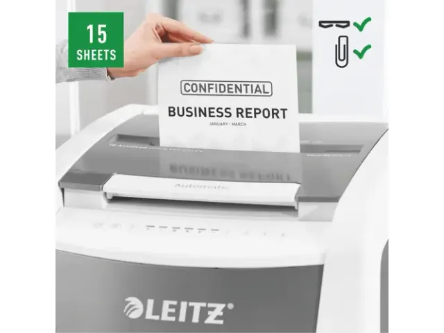 Destructeur Leitz IQ Auto+ Pro 600 P4 particules 4x28mm