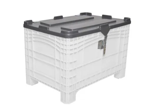 scharnierdeksel,PE,v. container met grote capaciteit