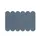 Akoestische PET-vilt ovale stroken blauw 30x120cm 6 stuks