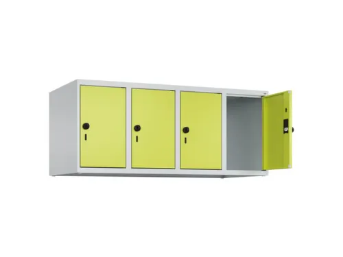 opzetkast,v. locker,4vak.,vak B 300mm,HxBxD 500x1200x500mm,vleugeldeur