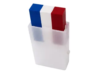Schminkstick rood/ wit en blauw - 4