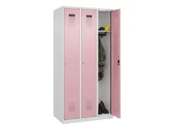 locker,HxBxD 1850x900x500mm,3vak,vak B 300mm,cil.-slot,staand op vloer