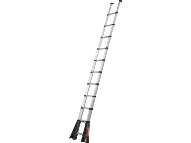 échelle d'appui télescopique,11marche(s),lisse L 0,87-3,5m,anodisé